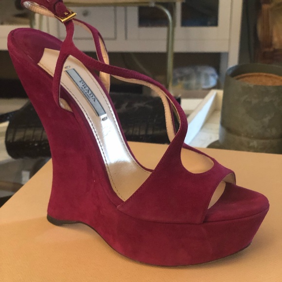Suede Prada Heels - Picture 1 of 2
